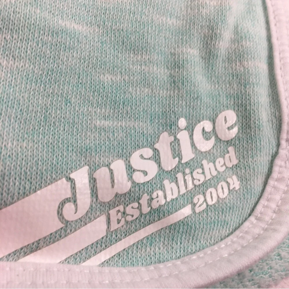 Justice Active Girls Shorts Green/White Size 7 NWOT